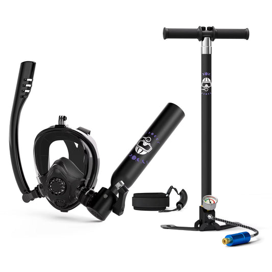 Sprzęt do nurkowania PRO (butelka + pompka ręczna + maska)