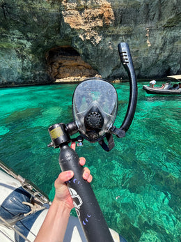 Sprzęt do nurkowania PRO (butelka + pompka ręczna + maska) zdjęcie 2